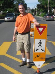 I proposed median crosswalk signs that have made crossing the road safer in CSL